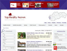 Tablet Screenshot of domy.reality-pezinok.eu