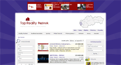 Desktop Screenshot of byty.reality-pezinok.eu