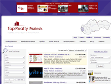 Tablet Screenshot of byty.reality-pezinok.eu
